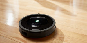 iRobot Roomba auf Parkettboden