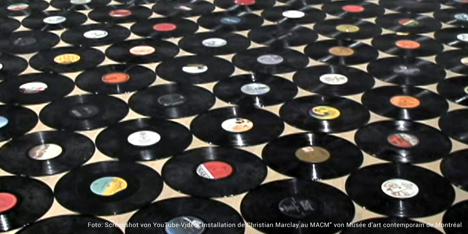 Vinylboden aus Schallplatten